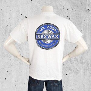 Mr. Zog’s Sex Wax Surf T Shirt Medium Tee Logo Graphic Skate Surf Surfer